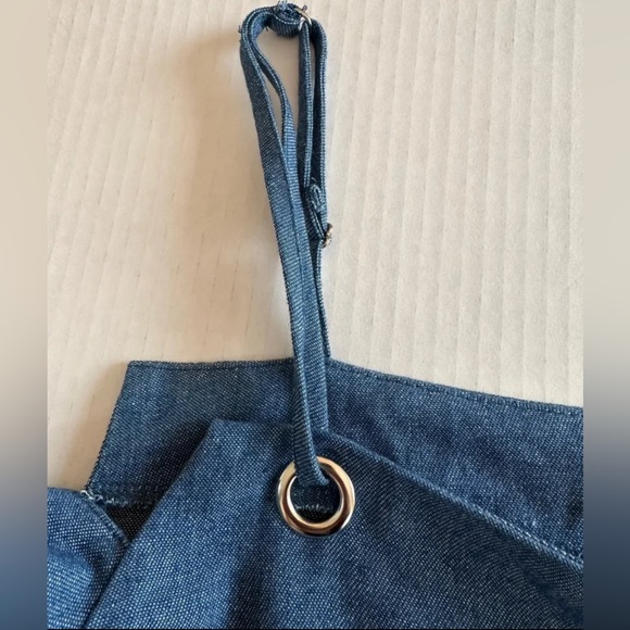 Lucca Chambray Cotton Mini Dress with Adjustable Straps size Small - Picture 7 of 8